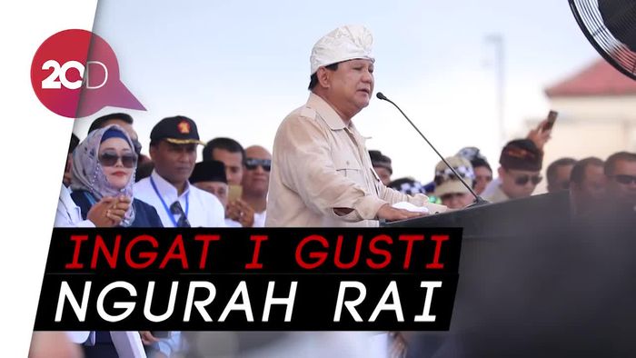 Kampanye di Bali, Prabowo: Rakyat Bali Berani Lawan Penjajah