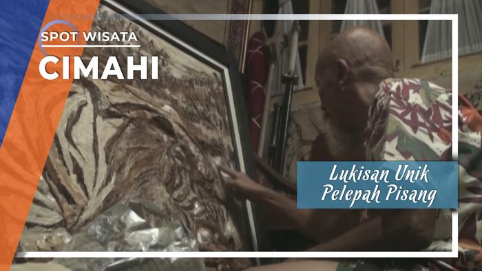 Lukisan Unik dari Pelepah Pisang
