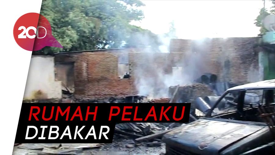 Ibu dan Anak Ditikam, Keluarga Ngamuk Bakar Rumah Pelaku