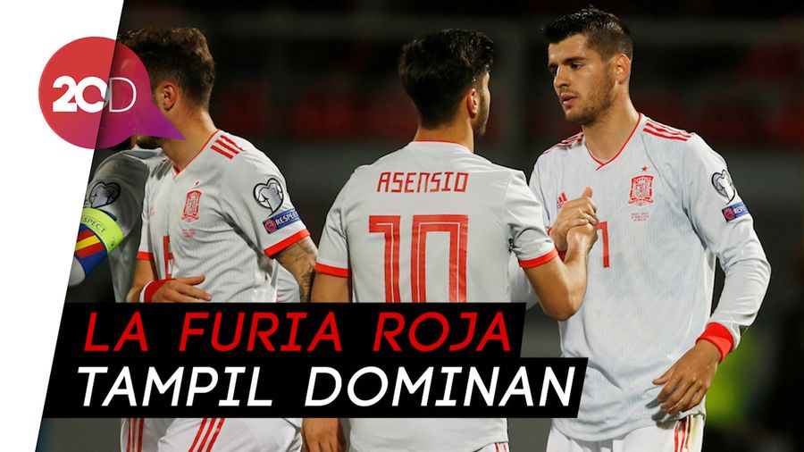 Morata Gemilang, Spanyol Bungkam Malta