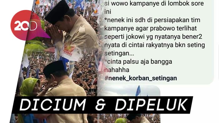 Nenek Mengaku Dibayar Rp 500 Ribu Setelah Foto Bersama Prabowo