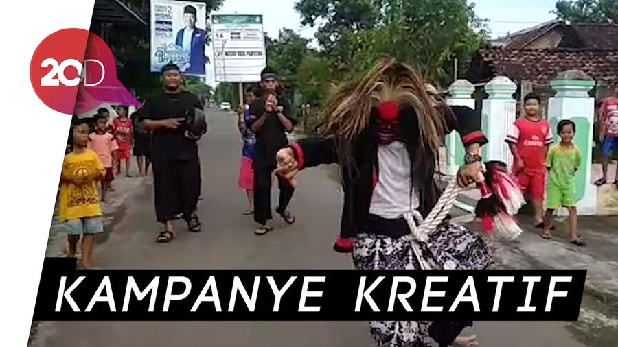  Tarikan Bujangganong, Caleg di Ponoroo Jaring Suara Pemilih