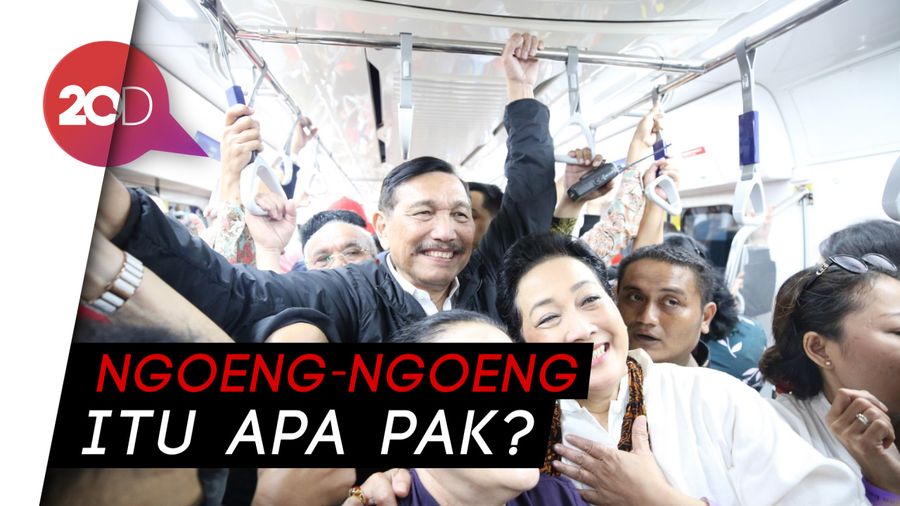 Jajal MRT, Luhut: Ini Lebih Cepat dari Ngoeng-ngoeng