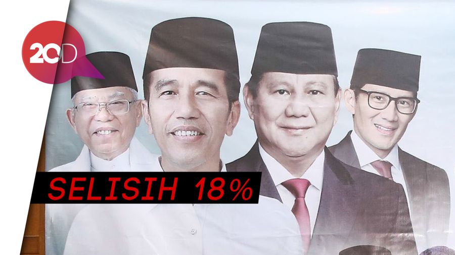 Survei CSIS: Jokowi-Maruf 51,4% Vs Prabowo-Sandi 33,3%