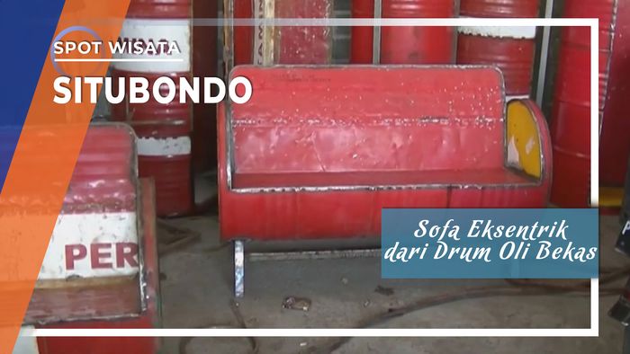 Sofa Unik dari Drum Oli Bekas yang Eksentrik Situbondo