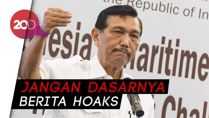 Luhut Minta Rakyat Tidak Percaya Berita Hoaks