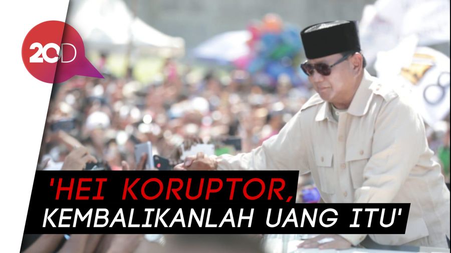 Cara Prabowo Basmi Koruptor: Disadarkan, Kasih Kesempatan