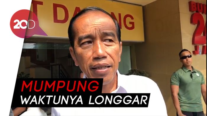 Jelang Debat, Jokowi Makan Siang Bareng Keluarga di Sabang Jakarta