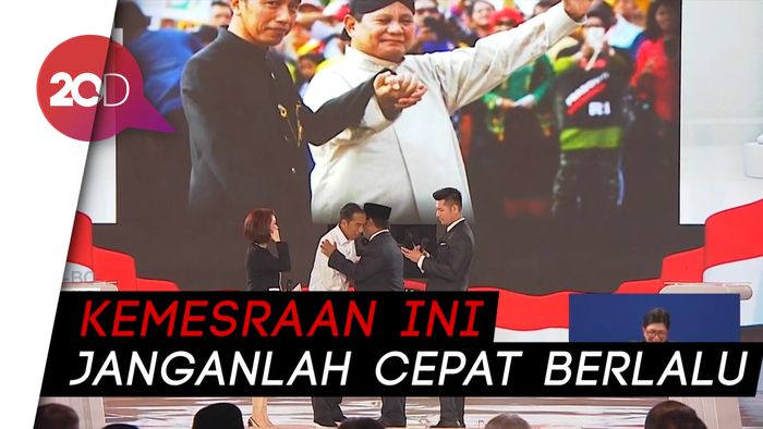 Kemesraan Jokowi-Prabowo di Pengujung Debat