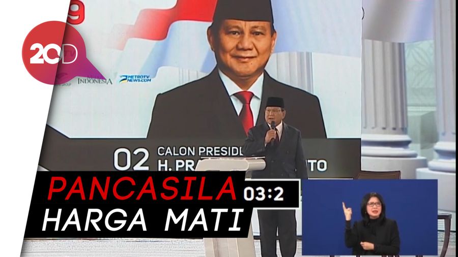 Visi-Misi Prabowo: Pancasila Harga Mati, Korupsi Harus Dibasmi