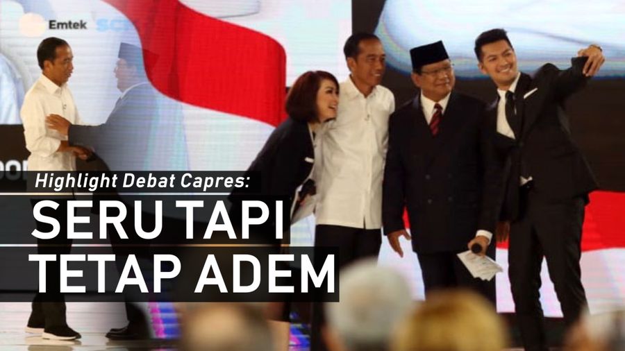 Highlight Debat Capres: Serangan Prabowo, Tangkisan Jokowi