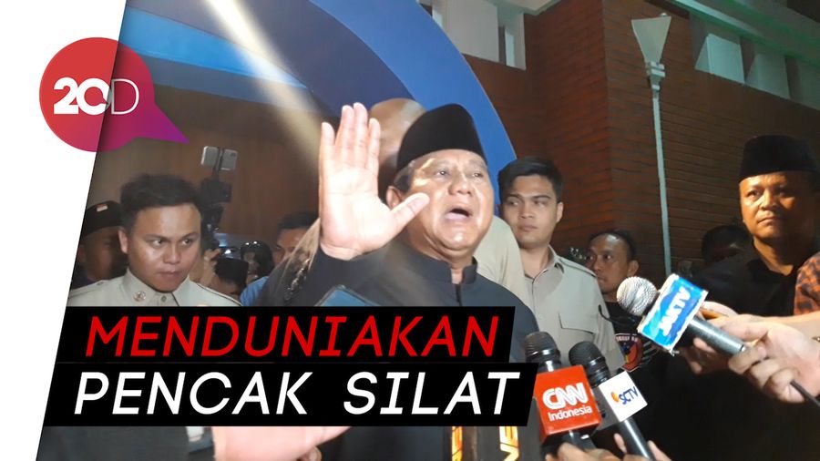 Prabowo Buka Acara World Pencak Silat Open Festival