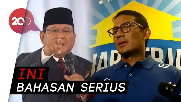 Sandi Saat Prabowo Marahi Penonton: Itu Bukan Bahan Tertawaan!