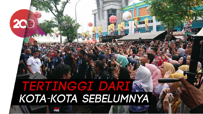 Goks! 16 Ribu Milenial Ramaikan Makassar YES 2019 yang Dihadiri Sandiaga