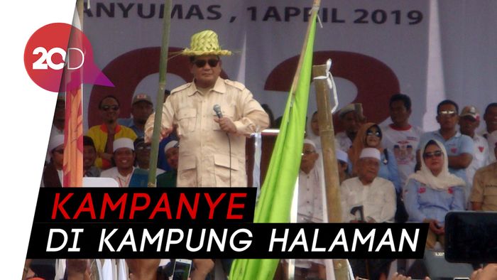 Kampanye di Banyumas, Prabowo Minta Bantuan Warga