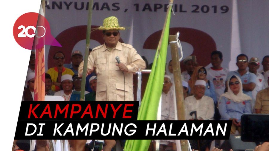 Kampanye di Banyumas, Prabowo Minta Bantuan Warga