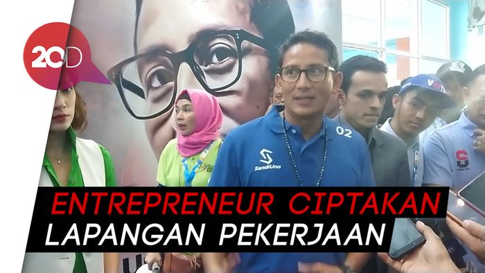 Sandiaga Uno Ajak Milenial Makassar Jadi Bos di Usia Muda