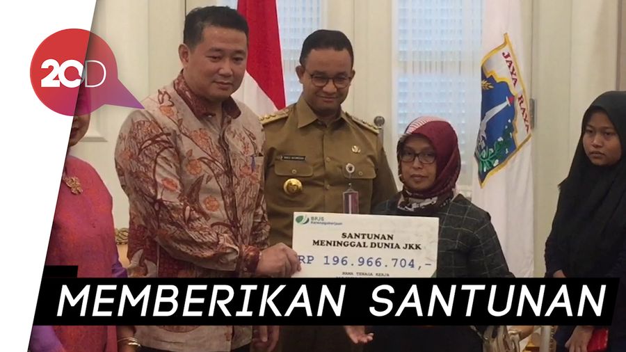 Anies Santuni Keluarga Anggota PPSU Korban Tabrak Lari