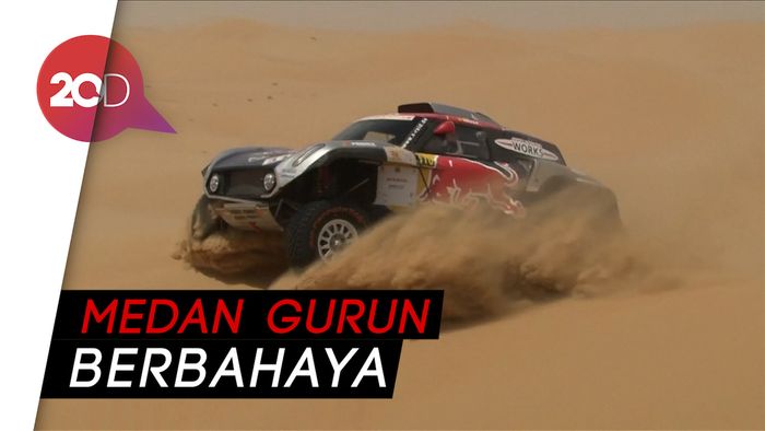 Ganasnya Medan Reli Dakar di Gurun Abu Dhabi