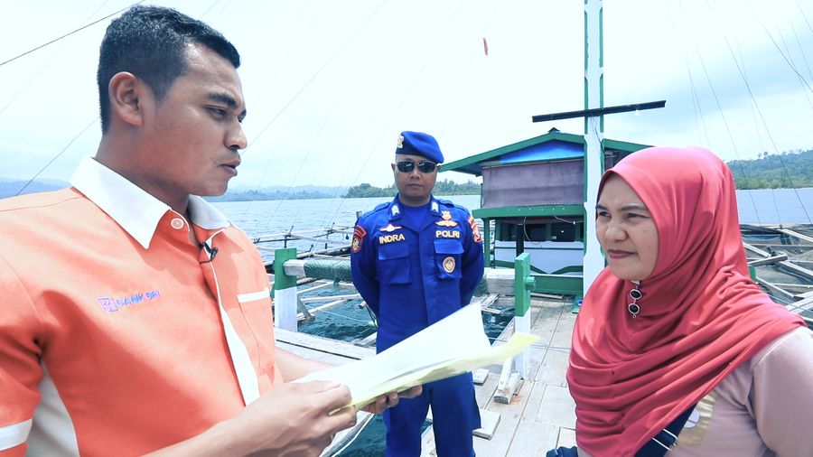 Arungi Lautan, Mantri BRI Layani Nasabah di Halmahera Selatan
