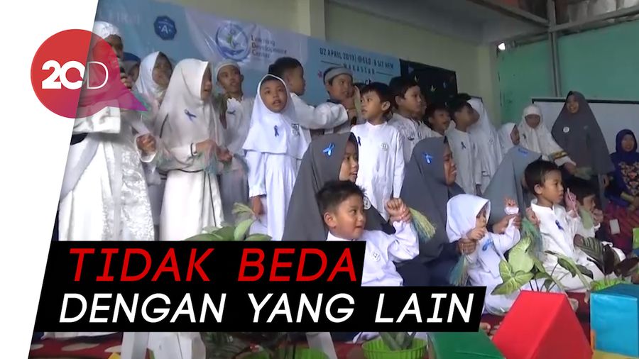 Peringati Hari Kesadaran Autis, Siswa ABK Bermain Bersama