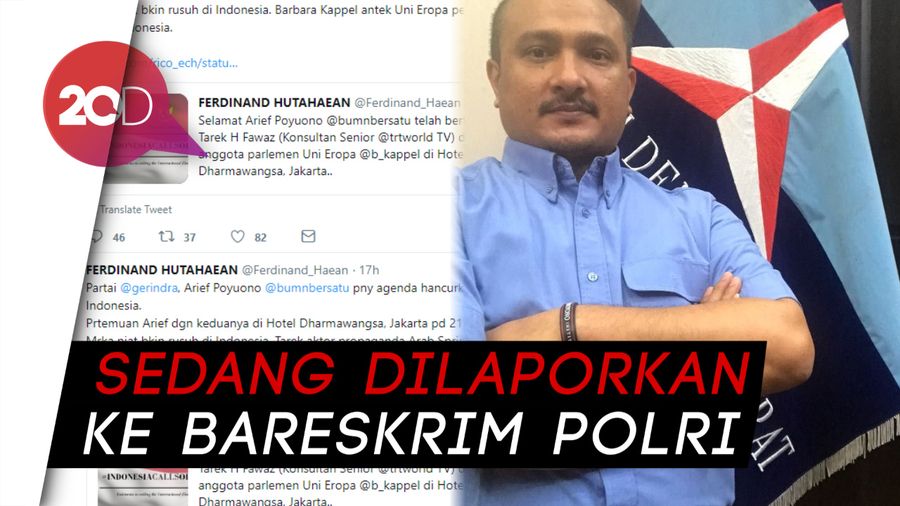 Posting Foto Tak Senonoh, Twitter Ferdinand Hutahean Diretas?