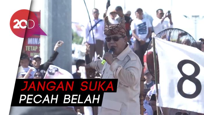 Prabowo: Saya Dituduh Khilafah, Jangan-jangan Sendirinya Khilafah