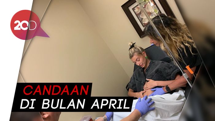Ramaikan April Fools, Justin Bieber Unggah Foto Hamil Hailey