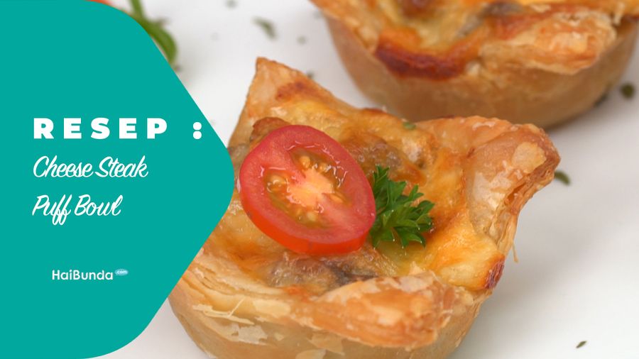 Resep Cheese Steak Puff Bowl
