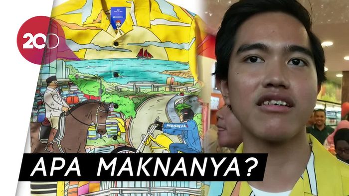 Arti Gambar Jokowi Naik Motor dan Prabowo Naik Kuda di Baju Kaesang 