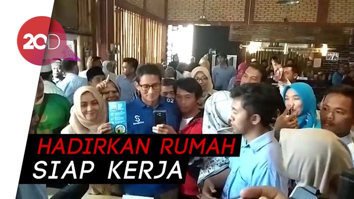 Janji Sandiaga Entaskan 2 Juta Pengangguran dalam 5 Tahun