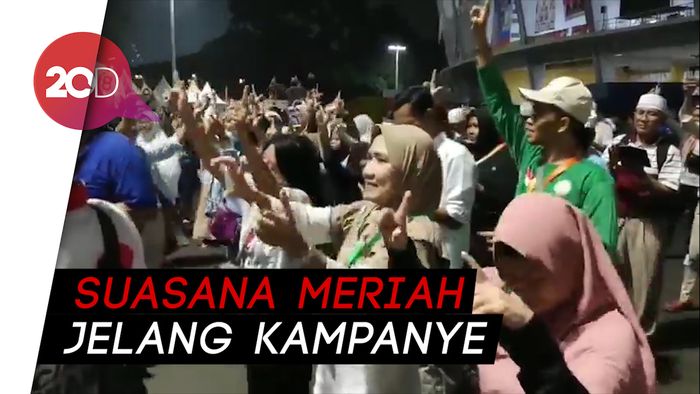 Suasana GBK Jelang Kampanye Akbar Prabowo-Sandi