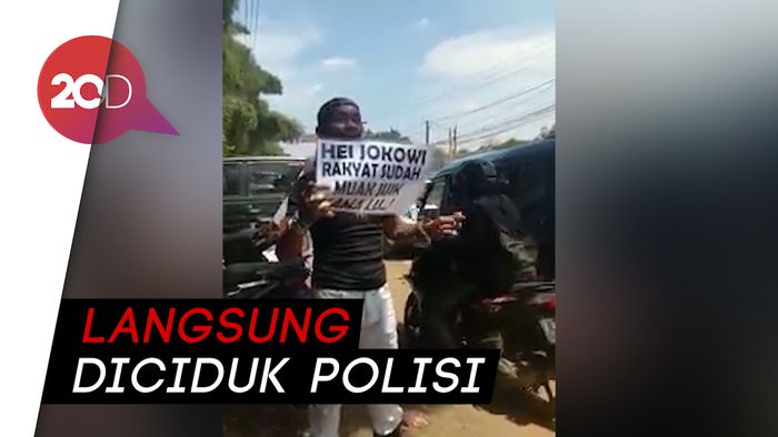 Viral Pria Berbatu Akik Hina Jokowi di Bogor