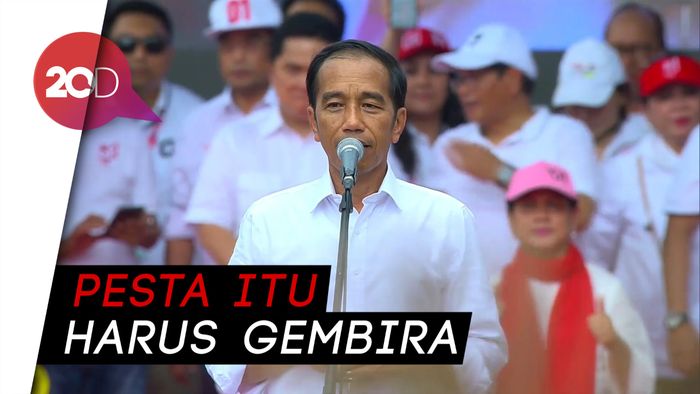 Jokowi: Pesta Demokrasi Itu Harus Gembira, Jangan Marah-marah