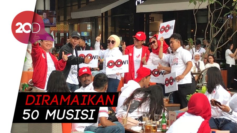 Pendukung Jokowi-Maruf Penuhi Acara Konser Putih Adalah Kita