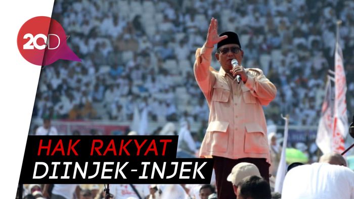 Prabowo: Negara Lagi Sakit, Ibu Pertiwi Sedang Diperkosa!