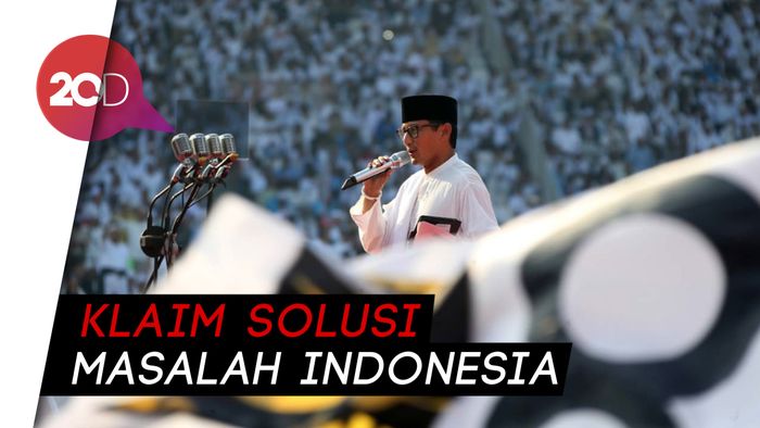 Sandi: Mau Cari Kerja Mudah? Tusuk Prabowo-Sandi