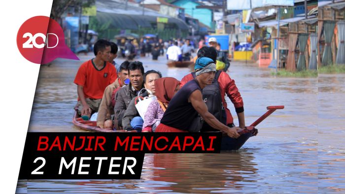 Banjir Kembali Kepung Tiga Kecamatan di Bandung