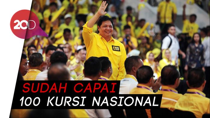Airlangga Pede Golkar Raih 110 Kursi di Parlemen 