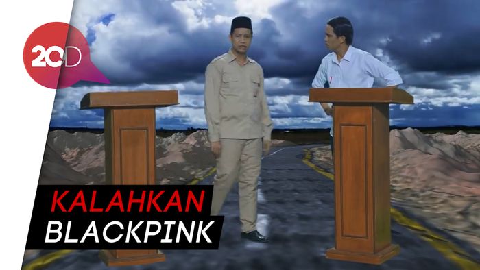 Rap Battle Jokowi vs Prabowo Trending Nomor 1 di YouTube