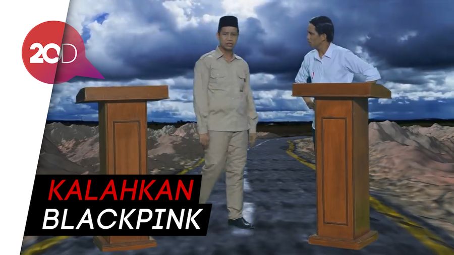 Rap Battle Jokowi vs Prabowo Trending Nomor 1 di YouTube