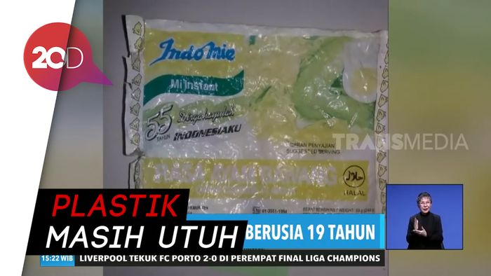 Bukti Plastik Sulit Terurai! Sampah Plastik Mie Instan Berumur 19 Tahun