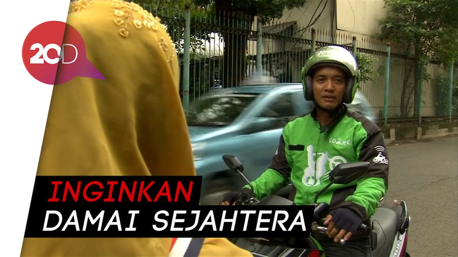 Dear, Capres-Cawapres Ini Pesan Pengemudi Ojol