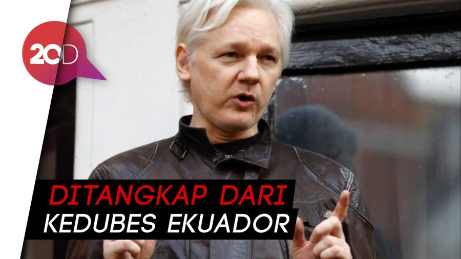 Julian Assange Pendiri Wikileaks Ditangkap