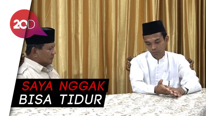 Soal Dukung Prabowo, UAS: Saya Tanya Ulama, Takut Dibohongi