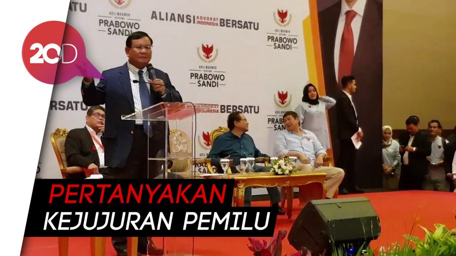 Prabowo: Pemilu Belum Mulai Sudah Ada yang Nyoblos-nyoblos!
