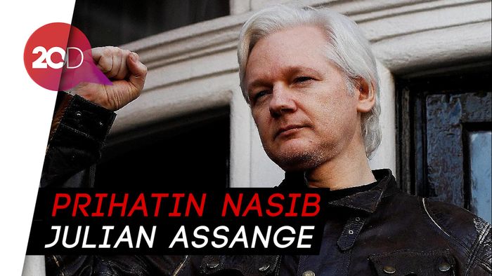 Pendukung Julian Assange Berkumpul di Depan Kedubes Equador