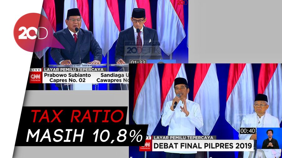 Beda Strategi Jokowi-Amin dan Prabowo-Sandi Soal Peningkatan Pajak