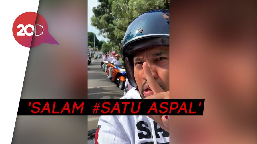 Bersama Crazy Rich Priok, Bamsoet Konvoi Moge ke Konser Jokowi