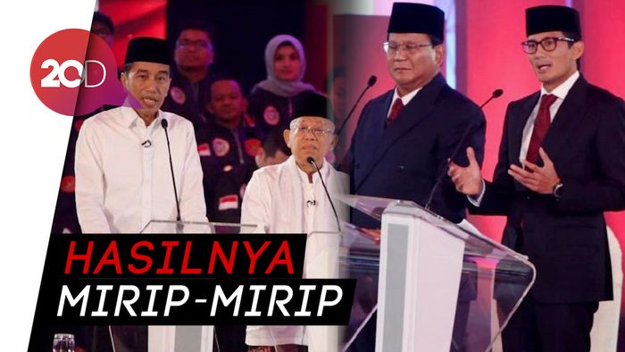 Elektabilitas Jokowi Vs Prabowo di Hari Terakhir Kampanye